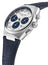 Limited Edition Frederique Constant Highlife Automatic Chronograph Silver Dial Blue Leather Strap Interchangeable Blue Rubber/Steel Bracelet Date Mens Watch FC - 391WN4NH6 - Watches & Beyond