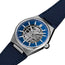 Limited Edition Frederique Constant Highlife Automatic Stainless Steel Skeleton Dial Interchangeable Blue Rubber Strap Mens Watch FC - 310NSKT4NH6B - WAB - Shipping Dept.