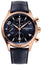 Limited Edition Frederique Constant Runabout RHS Chronograph Automatic Rose Gold Plated Steel Blue Leather Date Mens Watch FC - 392RMN5B4 - WAB - Shipping Dept.