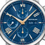 Limited Edition Montblanc Star Legacy Automatic Chronograph Stainless Steel Blue Dial Blue Leather Strap Day/Date Mens Watch 130973 - Watches & Beyond