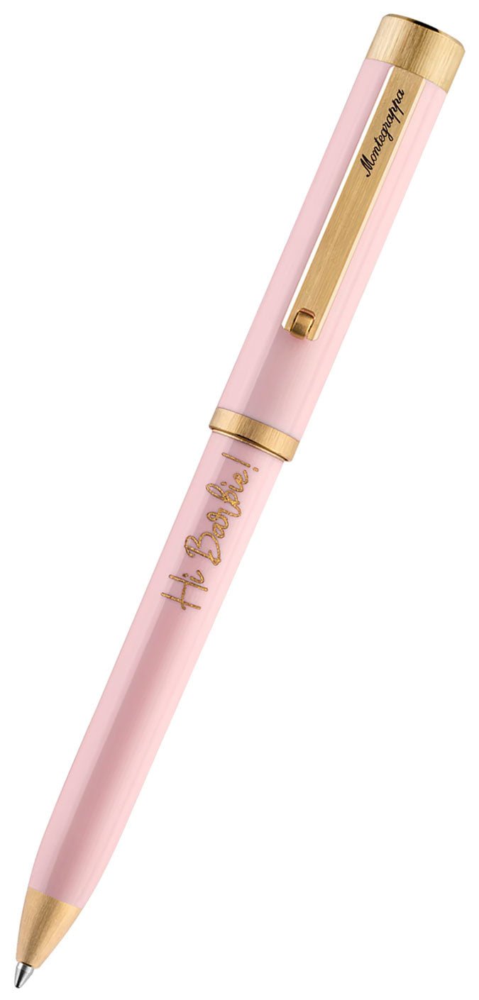 Limited Edition Montegrappa Barbie The Movie Icon Pink/Yellow Gold Ballpoint Pen ISZEBBAS_1 - WAB - Shipping Dept.