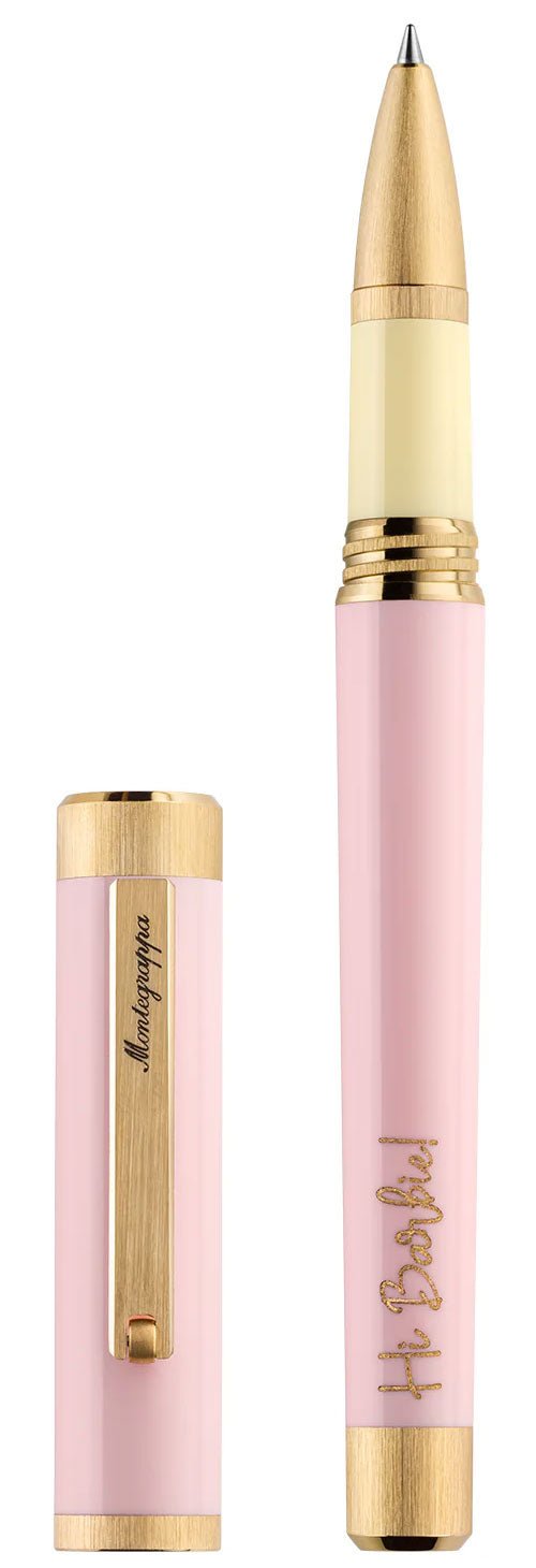 Limited Edition Montegrappa Barbie The Movie Icon Pink/Yellow Gold Rollerball Pen ISZEBRAS_1 - WAB - Shipping Dept.