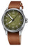 Limited Edition Oris ProPilot Okavango Air Rescue Automatic Green Dial Green Textile Interchangeable Brown Leather Strap Date Mens Watch 751 7761 4187 - Set - WAB - Shipping Dept.