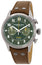 Limited Edition Raymond Weil Freelancer Automatic Pilot Flyback Chronograph Gray PVD Green Dial Brown Leather Strap Mens Watch 7783 - TIC - 05520 - Watches & Beyond