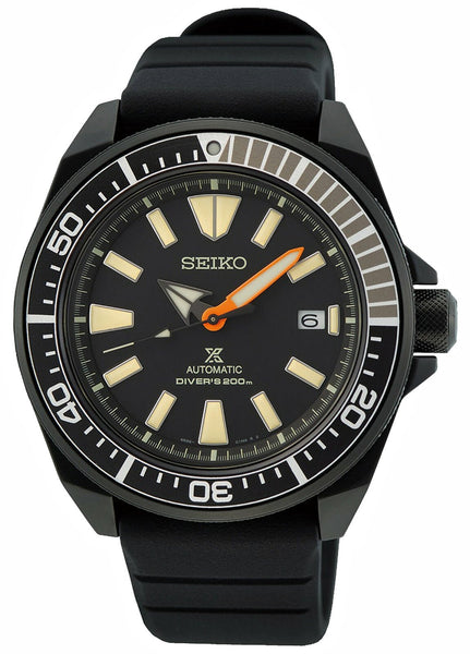 Limited Edition Seiko Prospex Black Series Automatic Black PVD Black Dial Black Silicone Strap Date Divers Mens Watch SRPH11K1 - WAB - Shipping Dept.