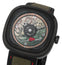 Limited Edition SEVENFRIDAY T - Series Green Tiger Automatic Black PVD Green Skeleton Dial Black/Green Leather Strap Mens Watch T3/04 - Watches & Beyond