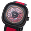 Limited Edition SEVENFRIDAY T - Series Red Tiger Automatic Black PVD Red Skeleton Dial Black/Red Leather Strap Mens Watch T3/05 - Watches & Beyond