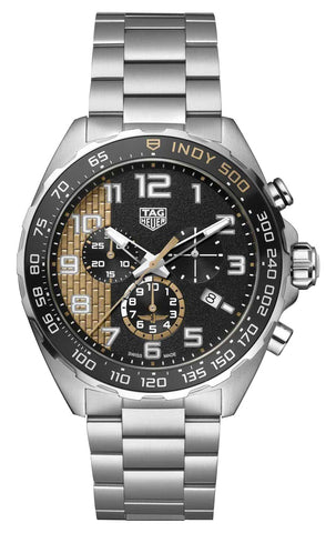 Limited Edition TAG Heuer Formula 1 x Indy 500 Chronograph Stainless Steel Black Dial Date Divers Quartz Mens Watch CAZ101AU.BA0842 - Watches & Beyond