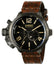 Limited Edition U - Boat Capsule Automatic Titanium Black Dial Brown Leather Strap Date Mens Watch 8805 - Watches & Beyond