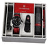 Limited Edition Victorinox Swiss Army Journey 1884 Stainless Steel Black Dial Red Nylon Interchangeable Black Rubber Strap Date Divers Quartz Mens Watch 242016.1 - Watches & Beyond