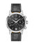 Longines 1832 Automatic Chronograph Stainless Steel Black Dial Black Leather Strap Date Mens Watch L4.829.4.52.1 - WAB - Shipping Dept.