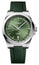 Longines Conquest Automatic Stainless Steel Green Dial Green Rubber Strap Date Mens Watch L3.830.4.02.9 - Watches & Beyond