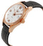 Longines Conquest Classic Automatic 18K Rose Gold Silver Dial Black Leather Strap Date Mens Watch L2.785.8.76.3 - Watches & Beyond