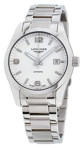 Longines Conquest Classic Automatic Stainless Steel Silver - Tone Dial Date Mens Watch L2.785.4.76.6 - WAB - Shipping Dept.