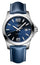 Longines Conquest Stainless Steel Blue Dial Blue Leather Strap Date Divers Quartz Mens Watch L3.759.4.96.0 - Watches & Beyond