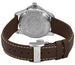 Longines Conquest Stainless Steel Brown Leather Strap Silver - Tone Dial Date Quartz Womens Watch L3.377.4.76.5 - WAB - Shipping Dept.