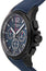 Longines Conquest V.H.P. Chronograph Black PVD Blue Rubber Strap Blue Dial Perpetual Calendar Date Quartz Mens Watch L3.717.2.96.9 - WAB - Shipping Dept.