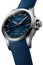 Longines Conquest V.H.P. GMT Stainless Steel Blue Dial Blue Rubber Strap Perpetual Calendar Date Quartz Mens Watch L3.728.4.96.9 - WAB - Shipping Dept.