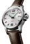 Longines Conquest V.H.P. Stainless Steel Silver Dial Brown Leather Strap Perpetual Calendar Date Quartz Mens Watch L3.716.4.76.5 - WAB - Shipping Dept.