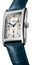 Longines DolceVita Automatic Stainless Steel Silver Dial Blue Leather Strap Date Mens Watch L5.767.4.73.9 - Watches & Beyond