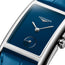 Longines DolceVita Monochrome Stainless Steel Blue Dial Blue Leather Strap Quartz Womens Watch L5.512.4.90.2 - Watches & Beyond