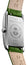 Longines DolceVita Monochrome Stainless Steel Green Dial Green Leather Strap Quartz Womens Watch L5.512.4.60.2 - Watches & Beyond