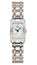 Longines DolceVita Stainless Steel & Rose Gold Mother - Of - Pearl Dial Diamonds Rectangle Quartz Womens Watch L5.258.5.87.7 - WAB - Shipping Dept.