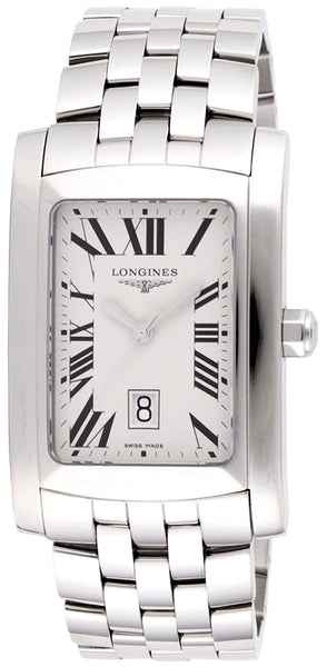 Longines DolceVita XL Silver Dial Date Quartz Stainless Steel Mens Watch L5.686.4.71.6 - WAB - Shipping Dept.