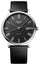 Longines Elegant Automatic Stainless Steel Dark Gray Dial Black Leather Strap Date Mens Watch L4.911.4.71.2 - Watches & Beyond