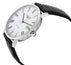 Longines Elegant Automatic Stainless Steel White Dial Black Leather Strap Date Mens Watch L4.910.4.11.2 - Watches & Beyond