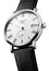 Longines Elegant Automatic Stainless Steel White Dial Black Leather Strap Date Unisex Watch L4.812.4.11.0 - WAB - Shipping Dept.