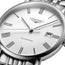 Longines Elegant Automatic Stainless Steel White Dial Date Mens Watch L4.910.4.11.6 - Watches & Beyond