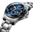 Longines HydroConquest Automatic Chronograph Stainless Steel Blue Dial Date Divers Mens Watch L3.783.4.96.6 - WAB - Shipping Dept.