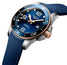 Longines HydroConquest Automatic Stainless Steel & Rose Gold PVD Blue Dial Blue Rubber Strap Date Divers Mens Watch L3.782.3.98.9 - Watches & Beyond