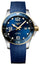 Longines HydroConquest Automatic Stainless Steel & Yellow Gold PVD Blue Dial Blue Rubber Strap Date Divers Mens Watch L3.782.3.96.9 - Watches & Beyond