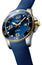 Longines HydroConquest Automatic Stainless Steel & Yellow Gold PVD Blue Dial Blue Rubber Strap Date Divers Mens Watch L3.782.3.96.9 - Watches & Beyond