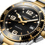 Longines HydroConquest Two - Tone Stainless Steel Black Dial Date Divers Quartz Mens Watch L3.740.3.56.7 - WAB - Shipping Dept.