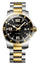 Longines HydroConquest Two - Tone Stainless Steel Black Dial Date Divers Quartz Mens Watch L3.740.3.56.7 - WAB - Shipping Dept.