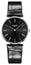 Longines La Grand Classique Stainless Steel Black Dial Black Leather Strap Quartz Unisex Watch L4.755.4.51.2 - WAB - Shipping Dept.