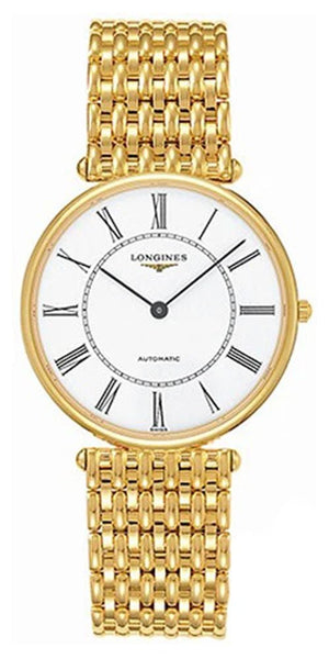 Longines La Grande Classique 18K Yellow Gold Automatic White Dial Unisex Watch L4.738.6.11.6 - Watches & Beyond