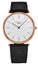 Longines La Grande Classique Rose Gold PVD White Dial Black Leather Strap Quartz Unisex Watch L4.755.1.92.2 - Watches & Beyond