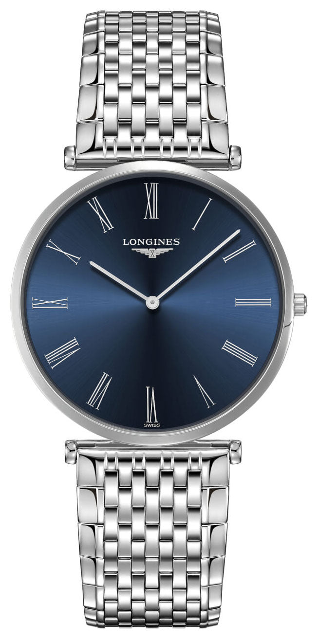 Longines La Grande Classique Stainless Steel Blue Dial Quartz Unisex Watch L4.766.4.94.6 - WAB - Shipping Dept.