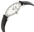 Longines La Grande Classique Stainless Steel Mother - Of - Pearl Dial Black Leather Strap Diamonds Quartz Womens Watch L4.709.4.88.2 - Watches & Beyond