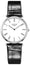 Longines La Grande Classique Stainless Steel White Dial Black Leather Strap Quartz Womens Watch L4.709.4.21.2 - Watches & Beyond