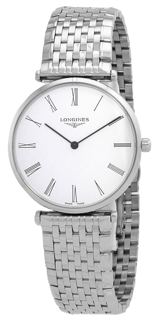 Longines La Grande Classique Stainless Steel White Dial Quartz Mens Watch L4.866.4.11.6 - Watches & Beyond