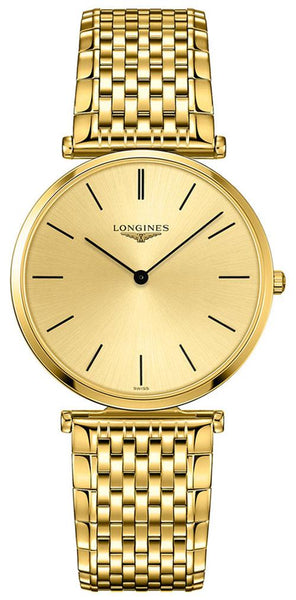 Longines La Grande Classique Yellow Gold PVD Gold - Tone Dial Quartz Unisex Watch L4.755.2.32.8 - WAB - Shipping Dept.