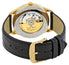 Longines Lyre Automatic Yellow Gold PVD White Dial Black Leather Strap Date Mens Watch L4.960.2.11.2 - Watches & Beyond