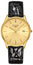 Longines Lyre Yellow Gold PVD Gold - Tone Dial Black Leather Strap Date Quartz Mens Watch L4.859.2.32.2 - WAB - Shipping Dept.