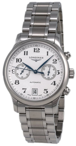 Longines Master Collection Automatic Chronograph Stainless Steel Mens Watch L2.669.4.78.6 - WAB - Shipping Dept.