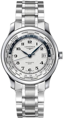 Longines Master Collection Automatic GMT Stainless Steel Silver Dial Date Mens Watch L2.631.4.70.6 - WAB - Shipping Dept.